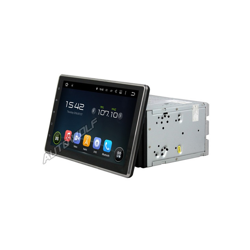 AW7711US7 2DIN 10.1 inch Android autoradio navigatie, multimedia car met DAB+ octa core android