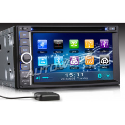 AW220120S2 2DIN Android Autoradio GPS CD/DVD player with an