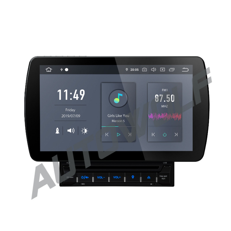 evenwicht paars Pence AW7744US2 2DIN 10.1 inch Android autoradio, navigatie, multimedia car pc  met DAB