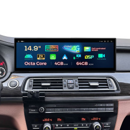 14.9 inch scherm upgrade voor BMW met Carplay en Android Auto en Android besturingssysteem