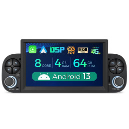 Android autoradio voor fiat panda 2013-2020 modellen met dab+ 4+64GB